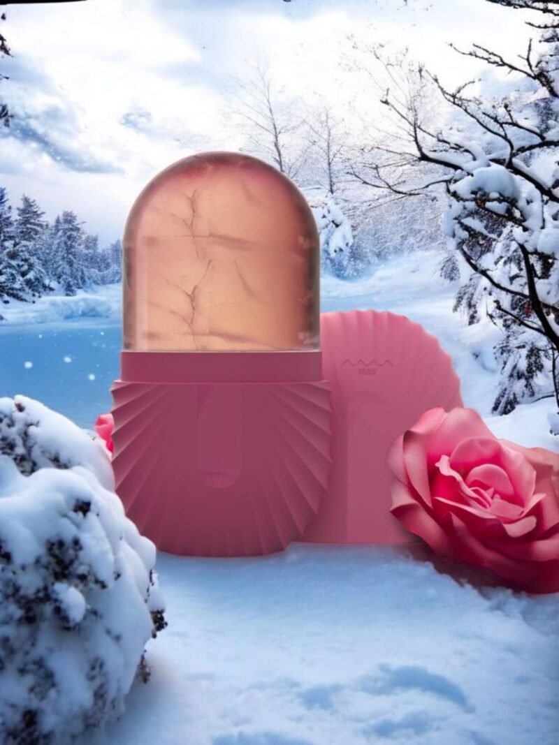 Fabulik Fashion 2 Face Ice Roller Set For Men And Women. Reusable Silicone Ice Molds for Pore Tightening, Skin Soothing & Glow Boost (Peach & Pink) - Image 10