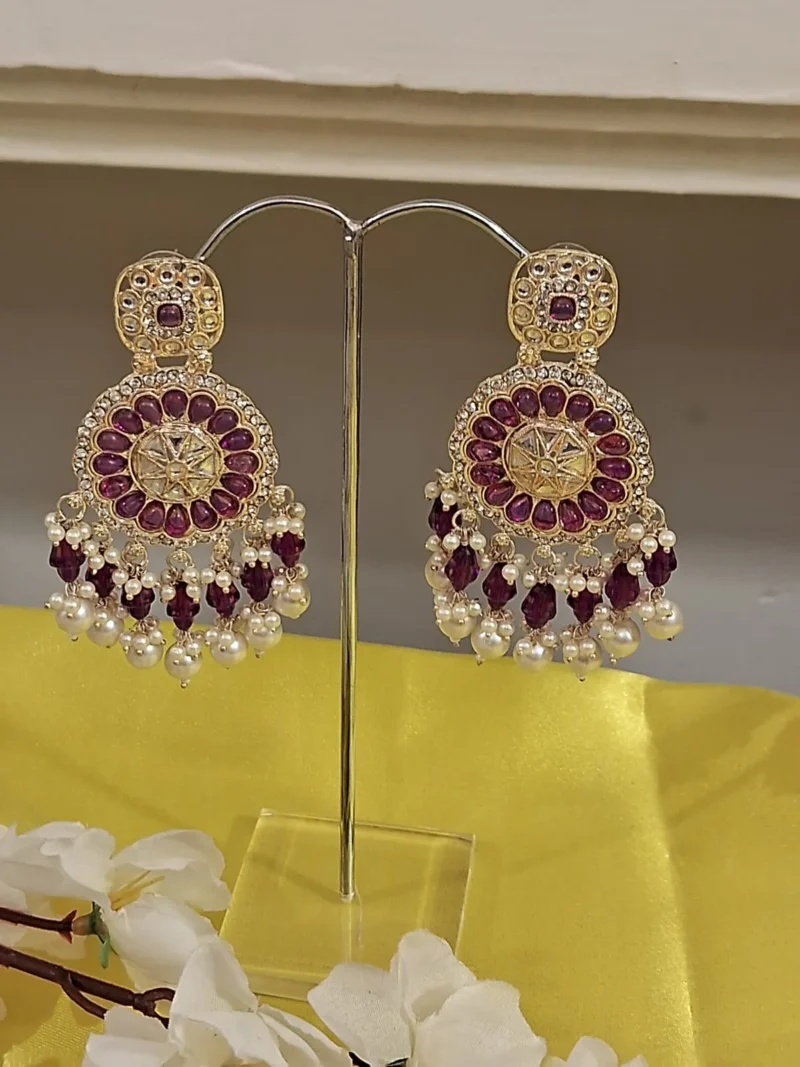 Rajkumari Pearl Earrings - Image 5