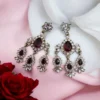 Avantika Kundan Earrings Ruby