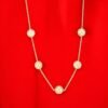 Reversible Clover Medallion Chain – Black & White Dual Look