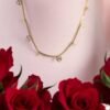 Love Letter Chain – Hearts & Crystal Highlights