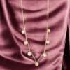 Pearl Glow Chain – Gold Framed Mother of Pearl Discs