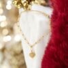 Golden Linked Heart Charm Bracelet – Elegant Minimal Style